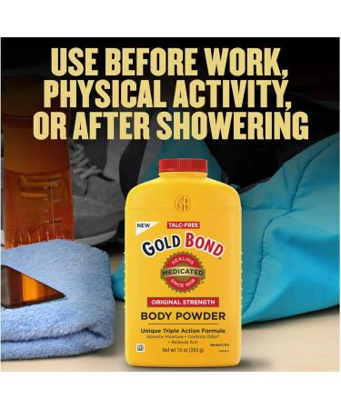 Gold Bond Medicated Powder 10 Ounce (3 Pack) (Talc-Free) - Buy Online on SooperMarket.com