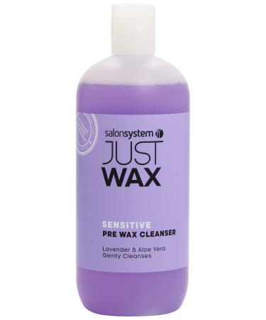 Salon System 500ml Just Wax Pre Wax Sensitive Skin Cleansing Hygiene Gel