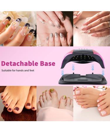 Buy Gel UV LED Nail Lamp - 268W High Power 4 Timer Settings & Auto Sensor for Professional Manicure - Buy Online on SooperMarket.com