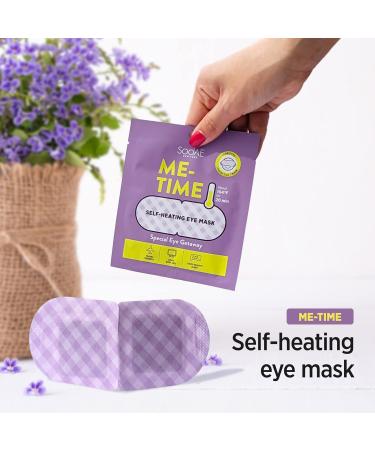 Soo AE Me-Time Lavender Self-Heating Eye Mask 6 Count - Relief from Eye Fatigue & Dry Eyes - Moist Hot Compress Patch for Sleeping - Made in Korea - Buy Online on SooperMarket.com
