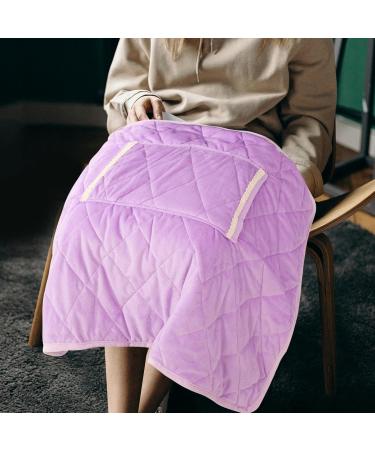 Colcolo Electric Blanket Throw - Comfortable USB Heating Poncho for Home & Camping - Purple Heating Pad for Feet & Back - Buy Online on SooperMarket.com