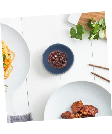 ABOOFAN 4 Pcs Ceramic Saucer Ramekins Dish Dishes Wasabi Dish Soy Dipping Plate Ketchup Bowl Vintage Plates Sauce Dipping Practical Snack Mini Ceramics Soy Sauce Vegetables Sushi re-usable 8.5X8X3cm Blue - Buy Online on SooperMarket.com