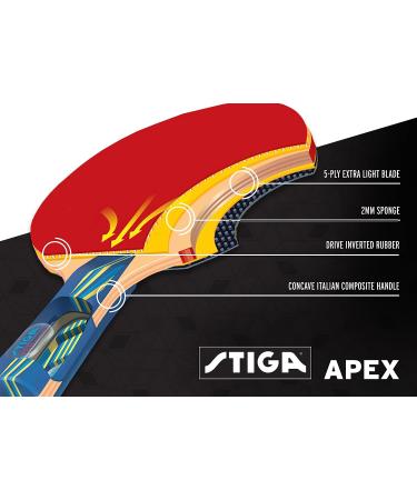 STIGA Apex Table Tennis Racket with ACS Technology - Performance-Level Control - Buy Online on SooperMarket.com