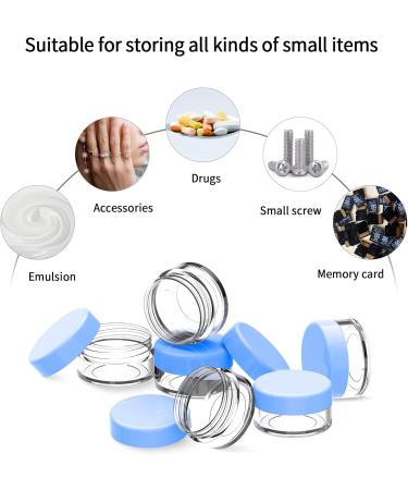 Pamiyo 60-Piece 5ml Clear Cosmetic Container Set - Travel Pots & Sample Glasses with Screw Caps for Creams Candles & More - Buy Online on SooperMarket.com