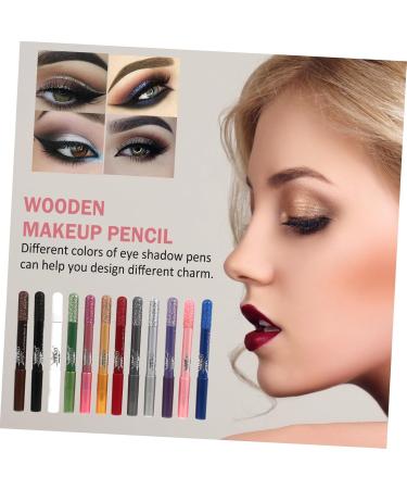 Beavorty 36 Pcs Pearlescent Eyeshadow Pencil Waterproof Eyeliner Pencil Creamy Eyeshadow Pencil Powder 12.5X0.5cmx3pcs Assorted Colorx3pcs - Buy Online on SooperMarket.com