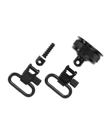 Uncle Mike's Quick Detach Swivels QD REM 870 12 Gauge Blued 1" External Ratchet Cap Set,18012
