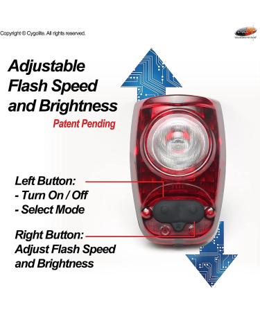CYGOLITE Hotshot 100 Lumen Bike Tail Light - 6 Night & Day Modes, USB Rechargeable - Buy Online on SooperMarket.com