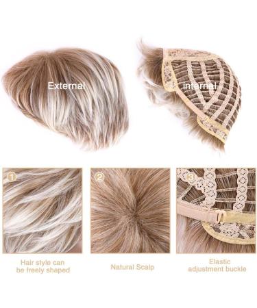 Short Blonde Pixie Cut Wig for Women - Natural Synthetic Hair Daily Cosplay Party Wig #613/27B - Buy Online on SooperMarket.com