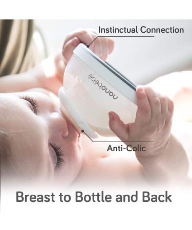 Nanobebe Transition Bottle Stage 2 Teal 3 Pack 8 oz (240 ml) Each - Buy Online on SooperMarket.com