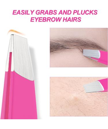 Sularpek Stainless Steel Slant Tweezer - Precision Eyebrow & Facial Hair Remover Set for Women and Men - Buy Online on SooperMarket.com