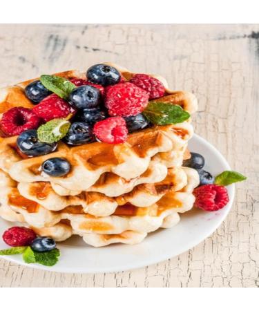 Vegan Belgian Waffle 20x90g ready to add your choice of topping. Ready to eat. Resturant Quality - Buy Online on SooperMarket.com