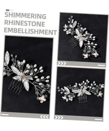 FOYTOKI Handmade Crystal Tiara Bridal Hair Comb Wedding Hair Accessories for Brides Wedding Hair Comb for Brides Bride Headpieces for Wedding Bridal Rhinestone Headpieces Bridal Headdress - Buy Online on SooperMarket.com