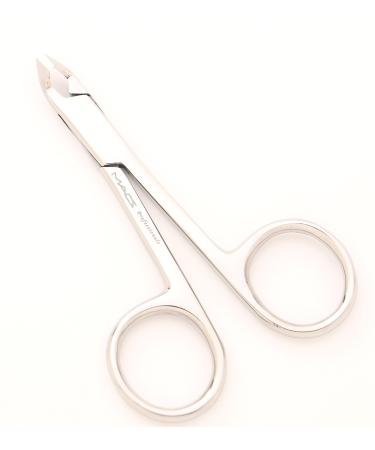 MACS CUTICLE NIPPER SCISSORS STYLE ,Cuticle Clipper, Nail Clipper,With Scissors Style,Mini Clipper/Nipper -Half Jaw Professional Quality,Manicure, Stainless Steel -4-029