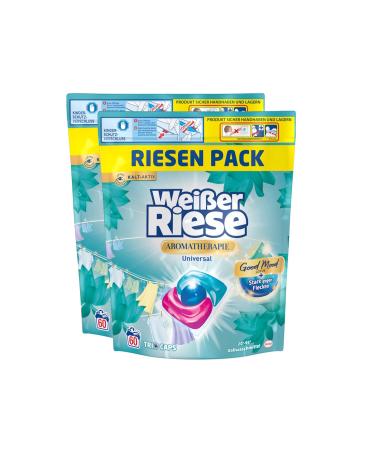 White giant universal trio-caps aromatherapy floral sensation (120 washes) detergent with lotus full detergent with intensive fragrance experience 120 (1 Pack)