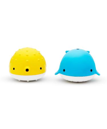 Munchkin Baby Bath Bombs & Toy Donor Set | Fun Water-Dyeing Tablets & Moisturizing Shower Toys for Kids - 20 Bombs & 2 Dispensers - Buy Online on SooperMarket.com