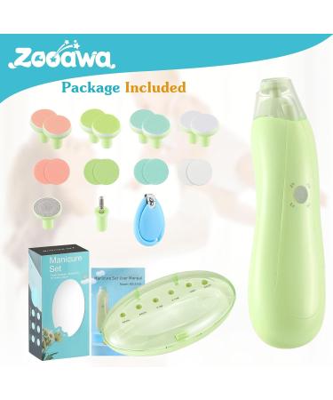 Zooawa 20-in-1 Electric Baby Nail Trimmer Kit - Avocado Green - Buy Online on SooperMarket.com