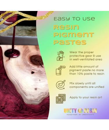 Purely Pomegranate Resin Color Pigment - Easy-to-Use Concentrated Pigment Paste for Epoxy Resin Art, Woodwork, DIY Projects - 50g - Buy Online on SooperMarket.com