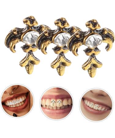 PACKOVE 9 Pcs Retro Vintage Decor Retro Decor Teeth Grills European and American Metal Cross - Buy Online on SooperMarket.com