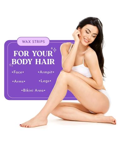 MOOM Express Natural Wax Strips - Pre-Waxed Hair Removal Kit for Legs, Bikini, Face, and Body - On-the-Go Waxing Solution - 10 Double-Sided Strips + Finishing Oil (20 count) - Buy Online on SooperMarket.com