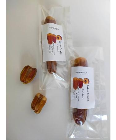 Dates Snack Box 12pcs no Fruits Stones ( pitted) Three Dates per Snack Pack - Buy Online on SooperMarket.com