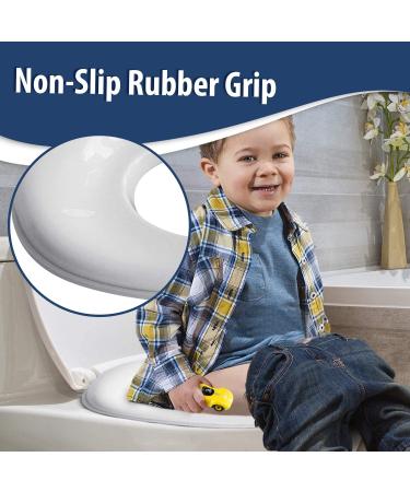 Non-Slip Toilet Training Seat for Boys & Girls - Fits Round & Oval Toilets with Free Storage Hook and Urine Splash Guard - Tuut - Buy Online on SooperMarket.com