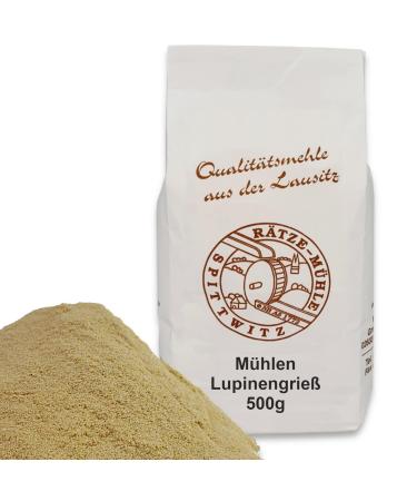 Lupines semolina/sweet lupines semolina 500 g nutrient-rich fresh from the R tze mill from the white sweet lupine in the best quality (500g) 500 g (1 Pack)
