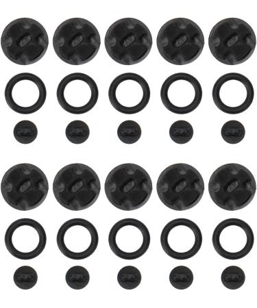 Hiraith Eyeglass Ear Grips - Elastic & Durable Black Ear Hooks (10 Sets) for Sports - Rubber Plastic Eyewear Accessories - Buy Online on SooperMarket.com