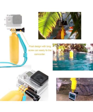 TEKCAM Floating Hand Grip for Gopro Hero/AKASO/Remali Waterproof Cameras - Orange - Buy Online on SooperMarket.com