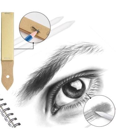 Heshengping 15 Pack Blending Stump Set with Eraser, Extender, Sandpaper - Drawing Shading Tool for Sketching, Pencils, Blending Sticks - Ideal for Student Artists - Buy Online on SooperMarket.com