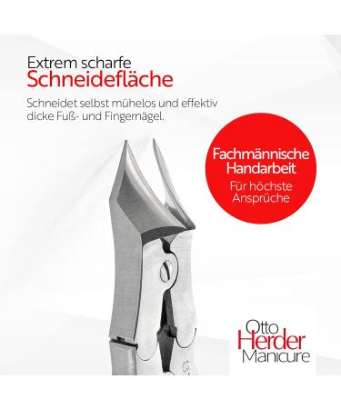 Buy Otto Herder Head Cutter - Stainless Steel Nail Tongs for Thick Toenails (16cm) | Foot Nail Scissors for Ingrown Toenails & Fingernails - International Shipping Available - Buy Online on SooperMarket.com