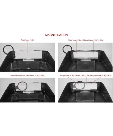 SE MH1047L Illuminated Bino Head Magnifier 3 Lens Powers: 1.6X 1.6X 4X - Buy Online on SooperMarket.com