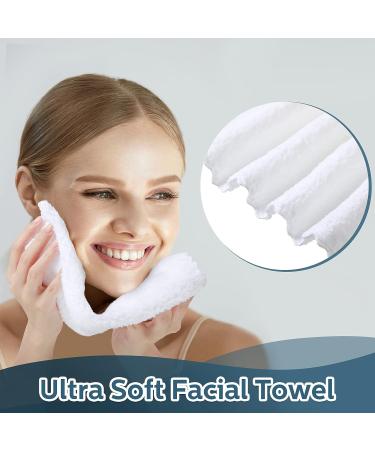 Newwiee 100 Pcs Microfiber Towels - Absorbent & Quick Drying 12 x 12 Inch Washcloths - Soft Coral Velvet Bath Cloths - Bulk White Face Towels for Bath Spa - Ideal for Facial & Fingertip Use - Buy Online on SooperMarket.com