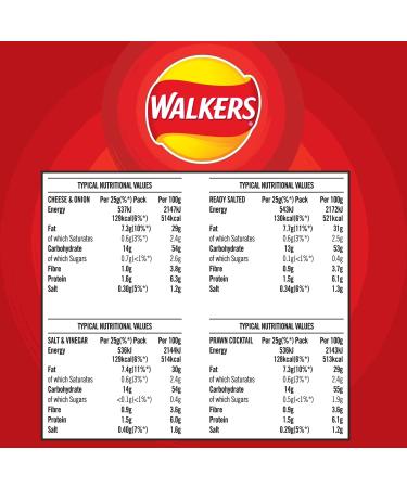 Walkers Classic Variety Crisps Box 20x25g - 500g Multipack (Pack of 1) - Buy Online on SooperMarket.com