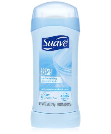 Suave Deodorant Antiperspirant & Deodorant Stick 48-hour Odor and Wetness Protection Fresh Deodorant for Women 2.6 oz