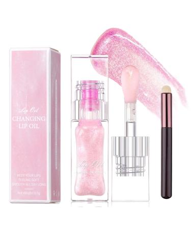 Conversionh Lip Oil Conversionh Magic Changing Lip Oil Boss up Color Changing Lip Oil Drip Dynasty Magic Color Changing Lip Oil Cotton Candy Flavor Warm Change Moisturizing (1pc)