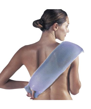 Supracor Spa Body Exfoliator Sponge | Antibacterial Bath and Face Scrub (Purple/Green) - Buy Online on SooperMarket.com