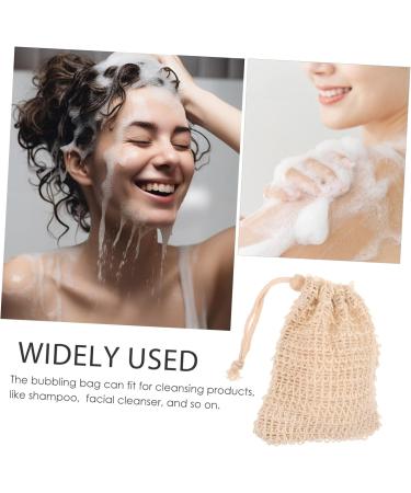 Mikinona 10pcs Net Bathing Soap Pouch Exfoliating Scrub Towel Bathing Supply Soap Foaming Ramie - Buy Online on SooperMarket.com