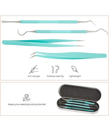 iVyne Light Blue Premium Vinyl Weeding Tool Kit - Precision Stainless Steel Weeder with Tweezers - Crafting Set for Easy Vinyl Projects - Buy Online on SooperMarket.com