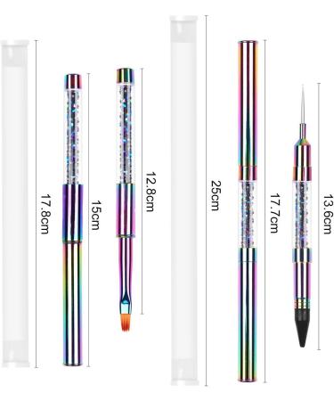 Lanlousy Double-Point Drill Pen Nail Art Acrylic UV Gel Extension Builder Flower Painting Pen Manicure Tool 9 9# - Buy Online on SooperMarket.com