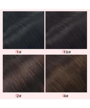 Vlasy Clip in Hair Extensions 16 Inch - Black Brown Human Hair 7 Pcs Seamless Straight Clip in Extensions for Women - Buy Online on SooperMarket.com