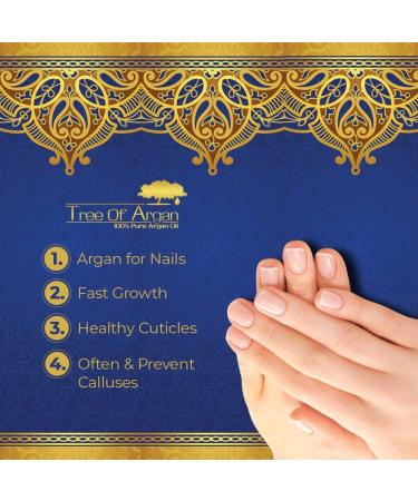 Tree of Argan Pure Argan Oil 100ml - High Quality Natural Moisturizer for Skin Hair & Nails - Rich in Vitamin E - Buy Online on SooperMarket.com