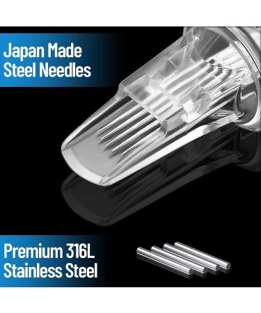MIUXIA Tattoo Cartridge Needles 40Pcs Assorted Mixed Round Liner Shader Magnum 3RL 5RL 5RS 7M1 Disposable Membrane Tattoo Supplies - Buy Online on SooperMarket.com