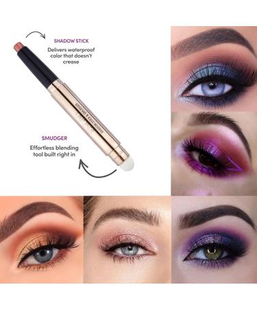3 Pcs Eyeshadow Stick Set Reddhoon Shimmer Eye Brightener Stick Rotatable C-ream Eye Shadow Pencil Crayon Double Ended Eyeshadow Pencil with Soft Brush for Eye Makeup Set D - Buy Online on SooperMarket.com