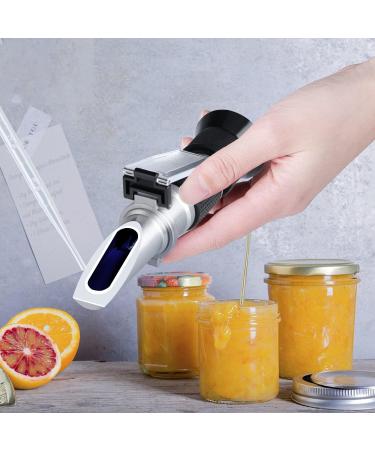 XRCLIF BRIX Refractometer 0-90% | Accurate Handheld Sugar Measurement for Juice Honey & More | ATC Technology - Buy Online on SooperMarket.com