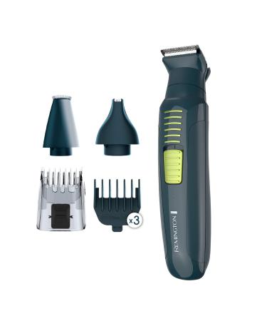 Remington Ultrastyle Rechargeable Total Grooming Kit PG6111 Teal/Green Teal Green 9 Piece Set