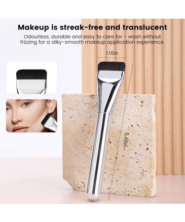 Flat Top Kabuki Foundation Brush by bzconxin - Premium Makeup Brush for Liquid Cream & Powder - Perfect for Buffing & Blending - Buy Online on SooperMarket.com