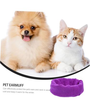 FRCOLOR 2pcs Portable Snood Dog Supply for Warm Pets Accessory Earmuff Comfortable Pet Elastic Puppy Lint Sx2pcs Purplex2pcs - Buy Online on SooperMarket.com