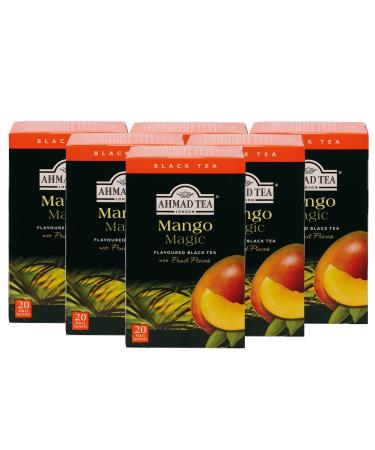 Ahmad Tea Mango Magic Black Tea, 20-Count Boxes (Pack of 6)