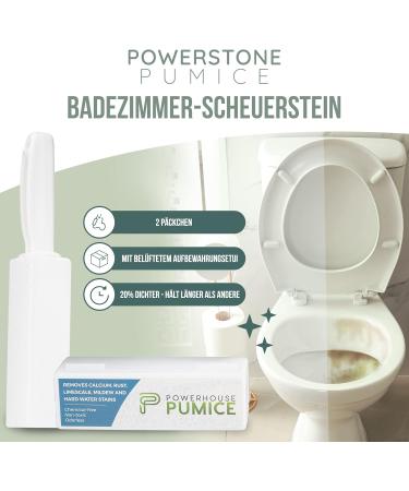 Powerstone Billsstein Toilet Cleaner with Handle (2-Pack) | Effortlessly Remove Limestone Mold & Grime from Toilets Grills Tiles & Pools - Eco-Friendly Solution - Buy Online on SooperMarket.com
