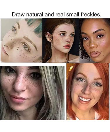 Lovelycat Freckle Pen Faux Freckle Pen Colour Pop Freckle Pen Supernaturally realistic freckles makeup brush Fantastic freckles pen Long-lasting waterproof soft-point absorbent pen for a natural and easy makeup look (Dark Brown) - Buy Online on SooperMarket.com